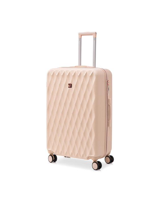 Semi Line Semi Line Среден куфар T5724-3 Екрю