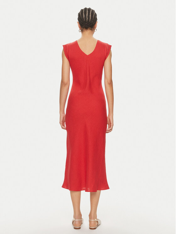 Marella Marella Sommerkleid Hidalgo 2413221192 Rot Regular Fit