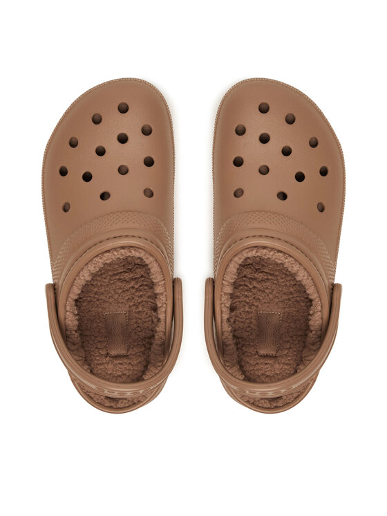 Crocs Crocs Plätud Classic Lined Clog 203591 Pruun