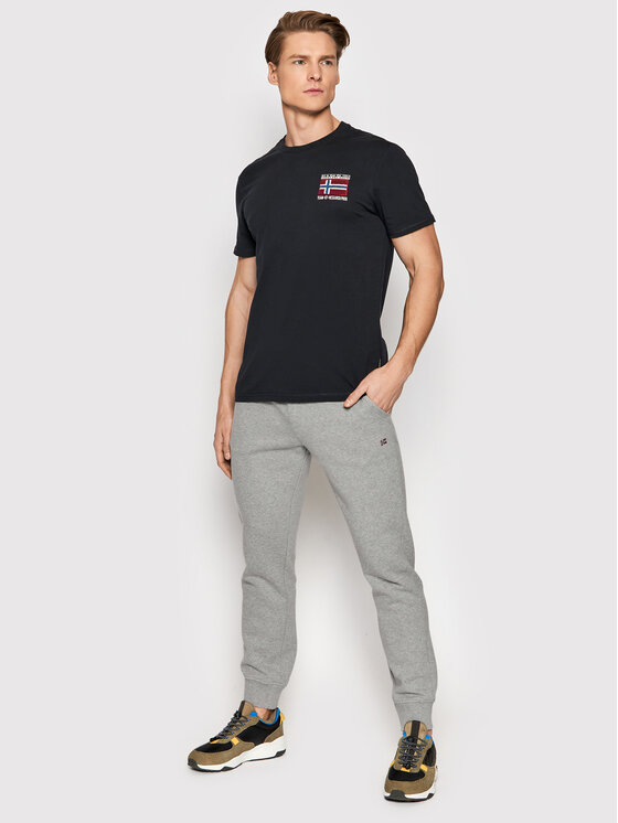 Napapijri Napapijri Долнище анцуг Malis NP0A4GBK Сив Regular Fit