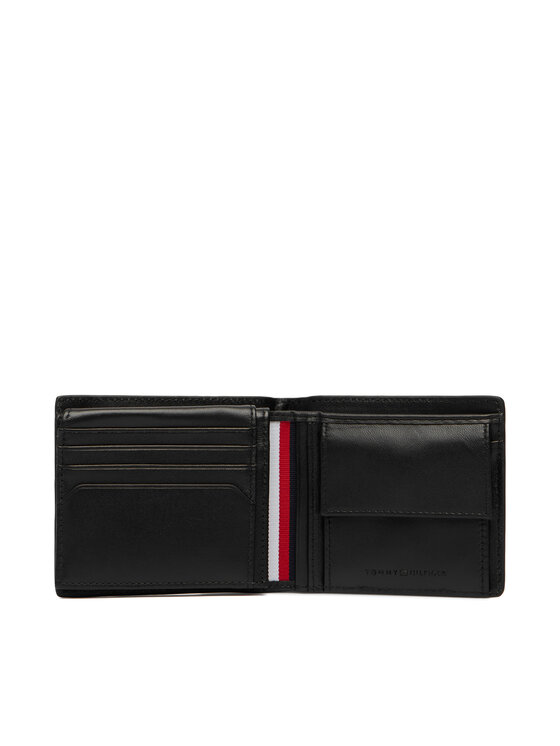 Tommy Hilfiger Tommy Hilfiger Πορτοφόλι Th Central Cc Flap And Coin AM0AM14497 Μαύρο