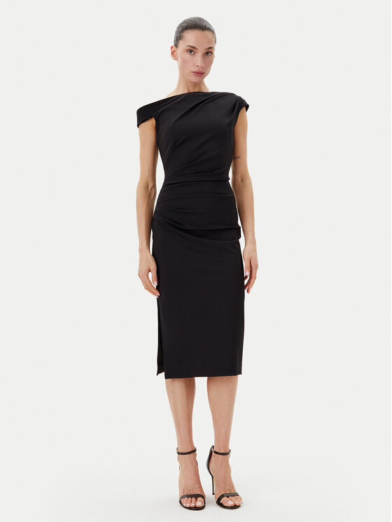 Rinascimento Rinascimento Rochie cocktail CFC0123797003 Negru Regular Fit