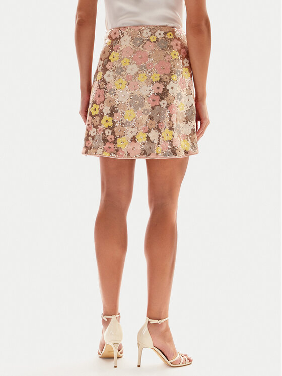 YAS YAS Mini sijonas Lalea 26037763 Auksinė Slim Fit