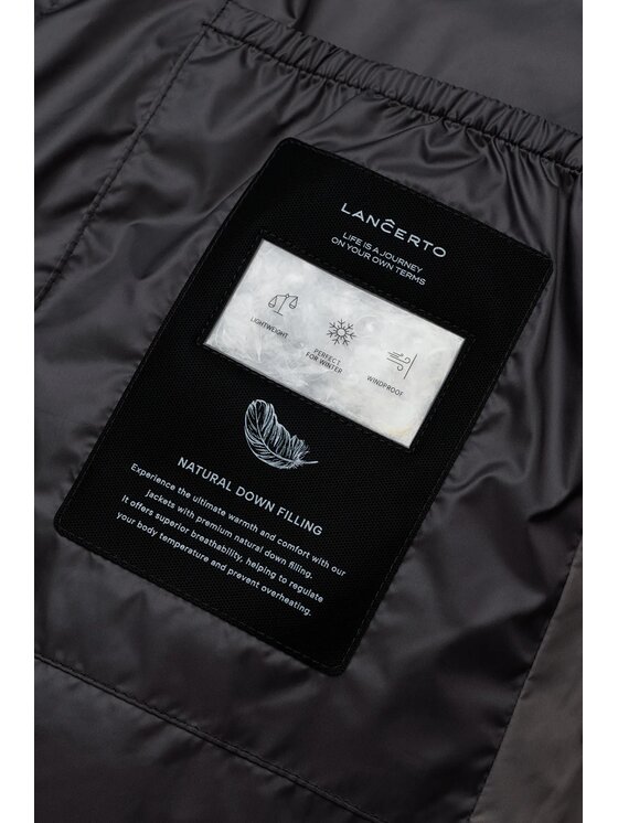 Lancerto Lancerto Kurtka puchowa Amaranta KU135226000005 Szary Regular Fit