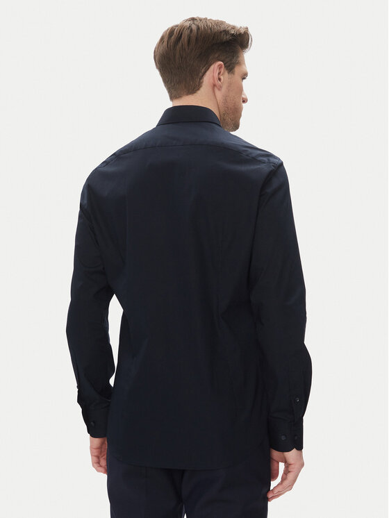 Tommy Hilfiger Tommy Hilfiger Koszula MW0MW39279 Granatowy Slim Fit