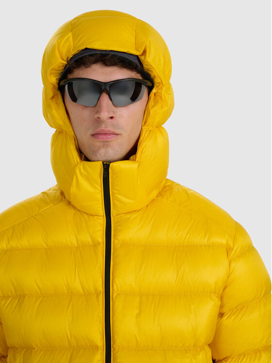 4F 4F Kurtka puchowa active Żółty Regular Fit