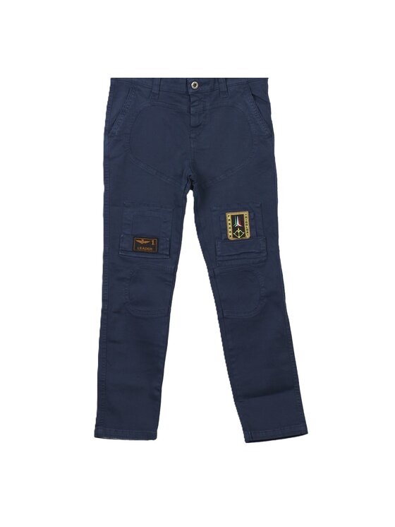 Aeronautica Militare Aeronautica Militare Pantaloni di tessuto Anti-G Blu Regular Fit