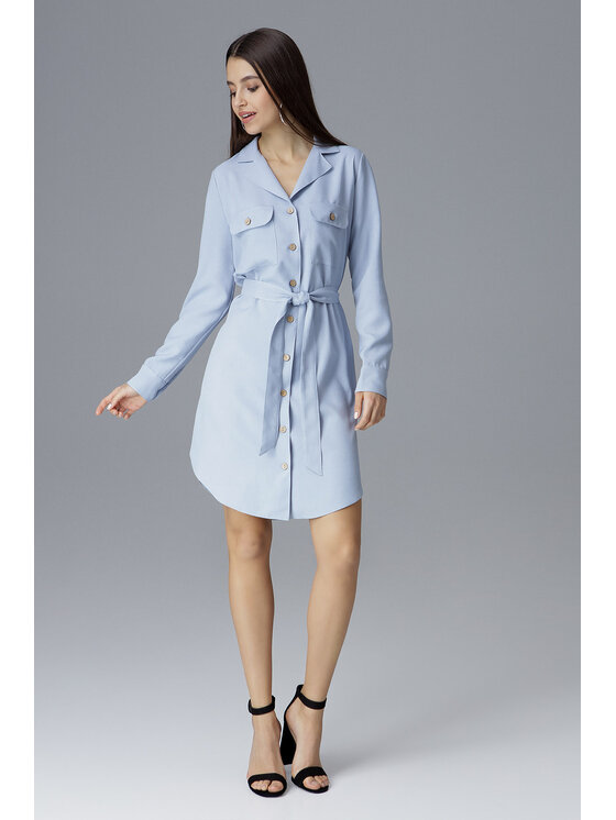 FIGL FIGL Šaty M630 Modrá Regular Fit