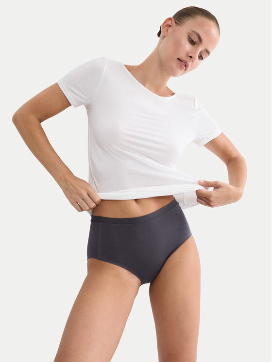 Triumph Triumph Klasikinės kelnaitės aukštu juosmeniu Smart Natural 10211539 Tamsiai mėlyna