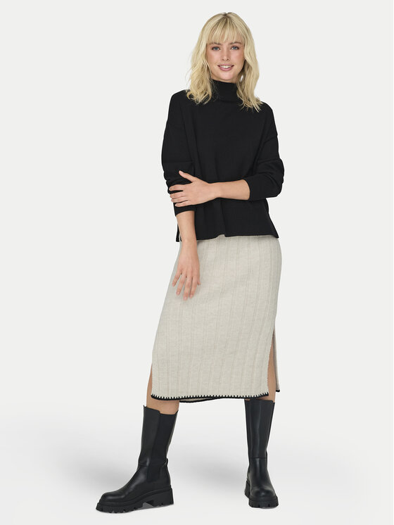 ONLY ONLY Pouzdrová sukně Chick 15330190 Béžová Regular Fit
