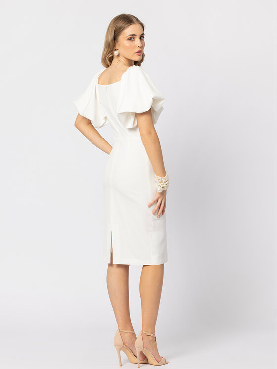LIDIA KALITA LIDIA KALITA Sukienka koktajlowa Meghan Biały Slim Fit