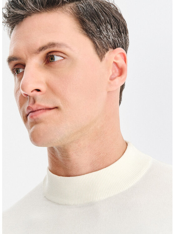 Pako Lorente Pako Lorente Sweter P25WN-2X-028 Biały Classic Fit