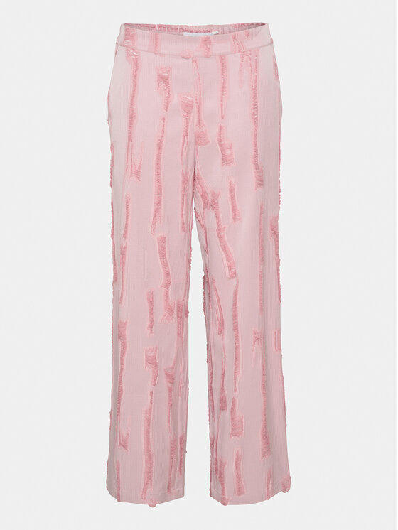 Karen by Simonsen Karen by Simonsen Pantaloni din material Masha 10104778 Roz Relaxed Fit
