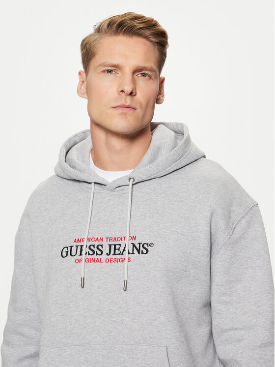 Guess Jeans Guess Jeans Суитшърт M4YQ23 K9V31 Сив Regular Fit