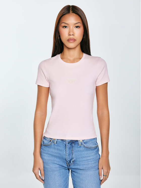 BIG STAR BIG STAR T-Shirt CLARSA Różowy Slim Fit