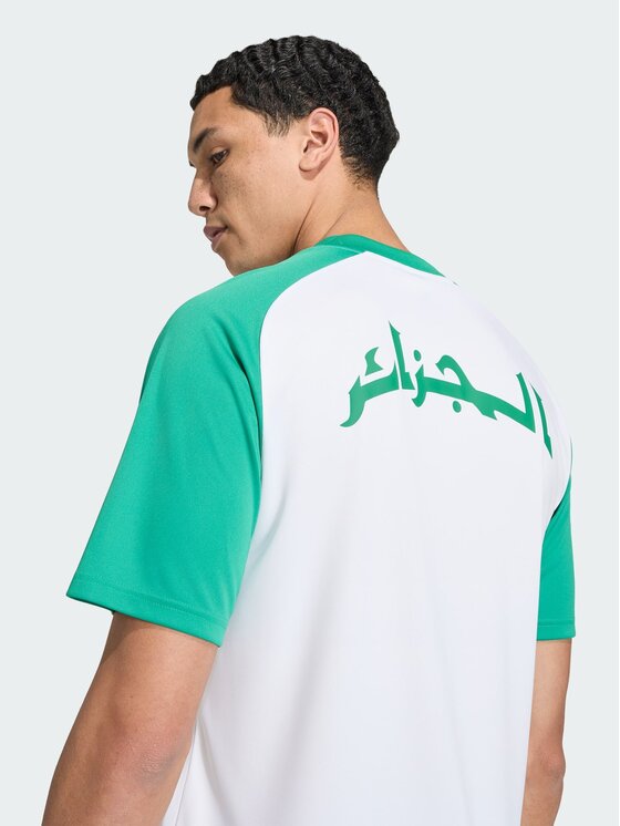 adidas adidas Koszulka techniczna Algeria 26 Home Pre-Match Jersey Biały Slim Fit