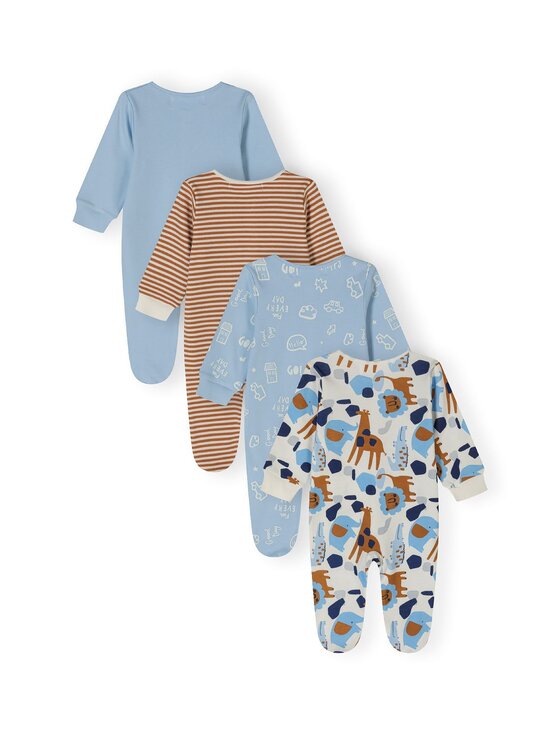 minoti minoti Pajac 24babypack1 Niebieski Regular Fit