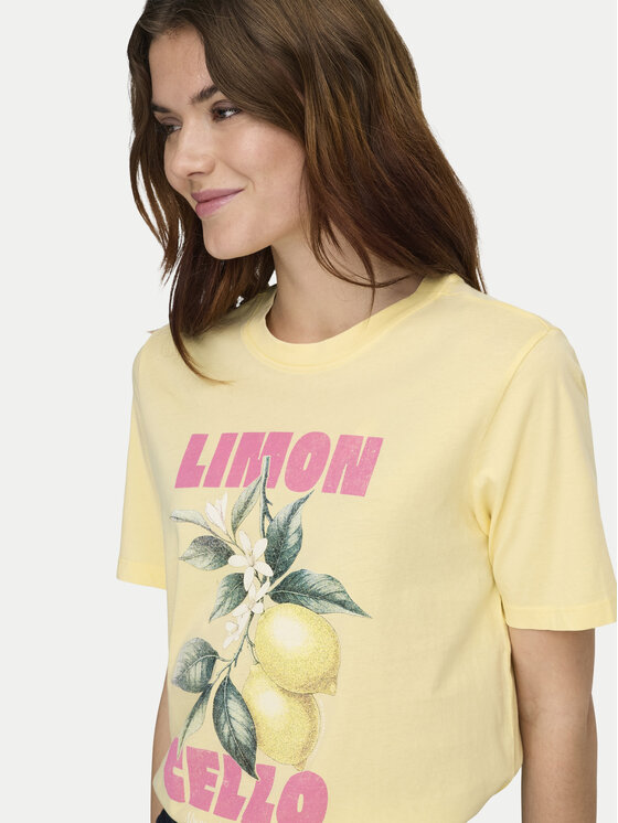 ONLY ONLY Tričko Lucy 15367829 Žltá Regular Fit