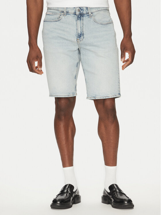 Męskie Szorty jeansowe Calvin Klein Jeans, Rozmiar 29, Niebieskie, J30J327185