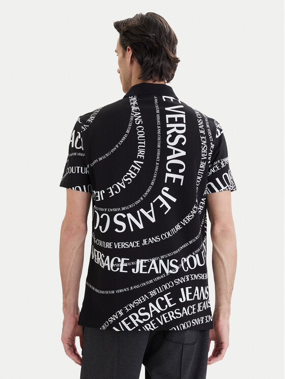 Versace Jeans Couture Versace Jeans Couture Polokošile 80GAG6R0 JS556 Černá Regular Fit