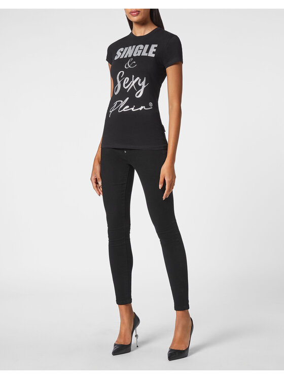 PHILIPP PLEIN PHILIPP PLEIN Tričko 3169 Čierna Regular Fit