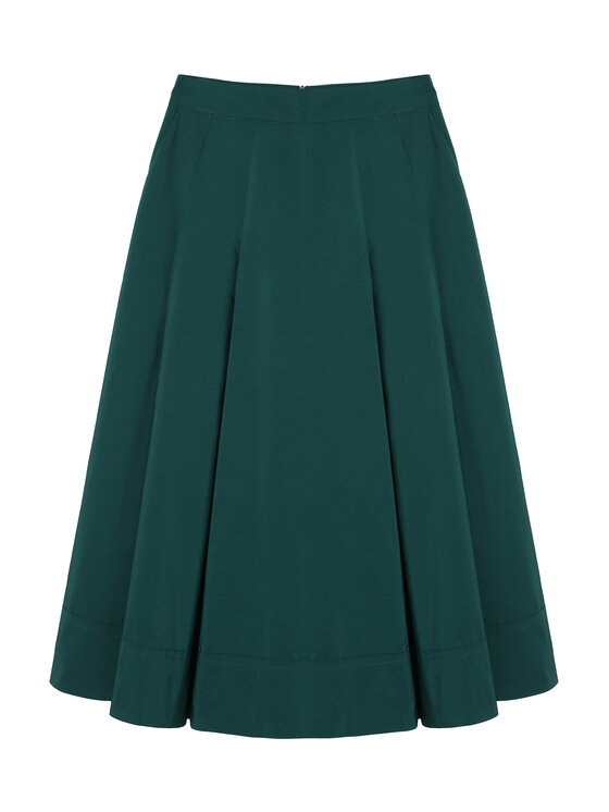 TATUUM Tatuum Midi sukňa TAFTIKO Zelená Flare Fit