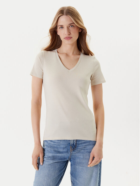 United Colors Of Benetton United Colors Of Benetton T-shirt 3GA2E4230 Bež Regular Fit