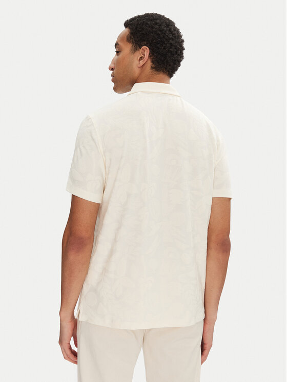 Guess Guess Polo M5GP08 KCSJ0 Écru Regular Fit