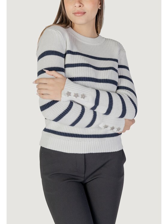 Morgan De Toi Morgan De Toi Sweter 251-MISHAK Biały To Fit