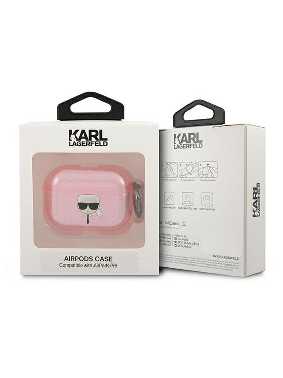 KARL LAGERFELD KARL LAGERFELD Etui na słuchawki AirPods Pro Różowy