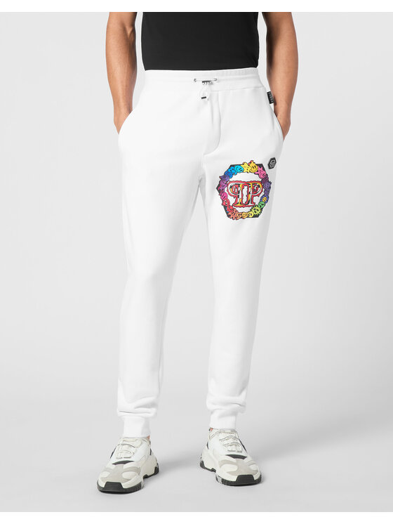 PHILIPP PLEIN PHILIPP PLEIN Jogger nohavice 22471 Biela Jogger Fit
