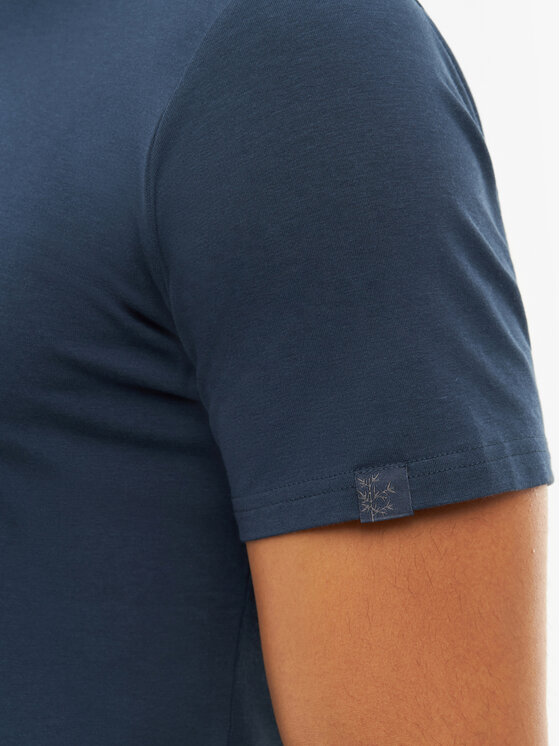 Viking Viking Koszulka techniczna Harvi Bamboo Man Granatowy Regular Fit