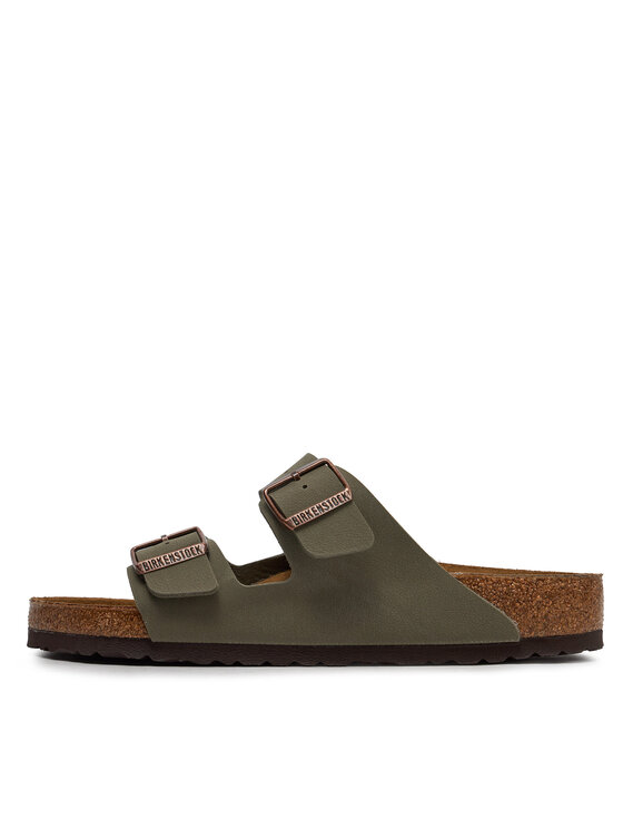 Birkenstock Birkenstock Klapki Arizona Birko-Flor nubuk 0151211 Szary