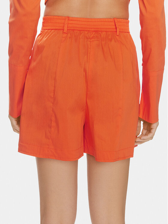 Patrizia Pepe Patrizia Pepe Auduma šorti 2P1617/A23-R825 Oranžs Regular Fit