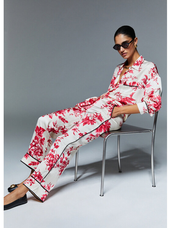 Liu Jo Liu Jo Pantaloni di tessuto CA6254TS061P9626 Rosso Regular Fit