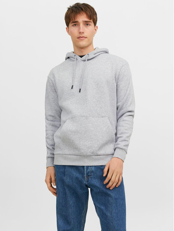 Jack&Jones Džemperis ar kapuci Bradley 12249340 Pelēks Relaxed Fit