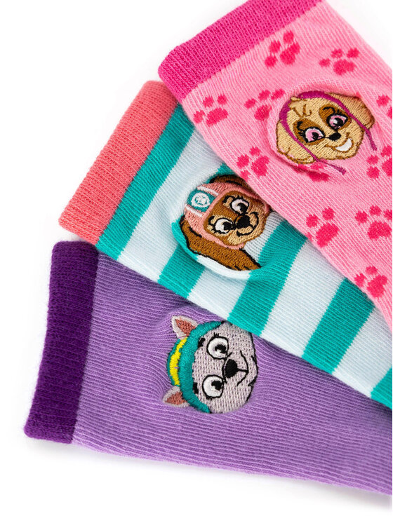 Paw Patrol Paw Patrol Комплект 2 чифта дълги чорапи детски ACCCS-SS24-512PAW Розов