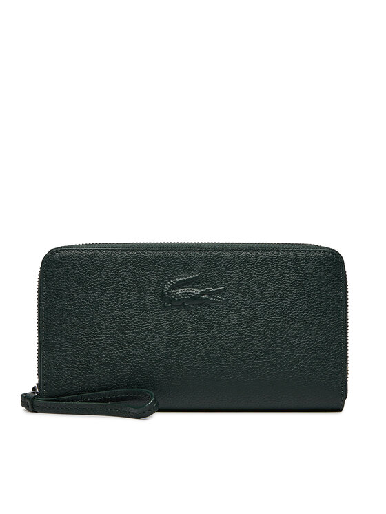 Lacoste Peňaženka Large City Court leather Billfold NF4508IE Zelená