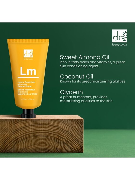 Dr Botanicals Dr Botanicals USA - Cytrynowe superfood w jednym - krem ratunkowy, 50 ml EAN na tubie Krem na dzień i na noc