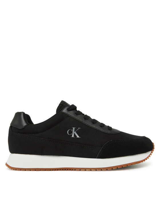 Sneakers Calvin Klein Jeans Retro Runner Low Laceup Canvas YW0YW01888 Negru