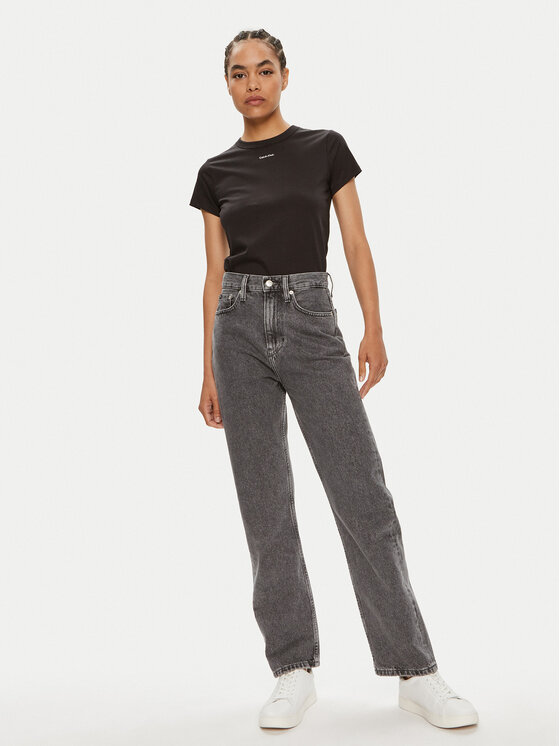 Calvin Klein Calvin Klein Tricou Nano Logo K20K207212 Negru Slim Fit