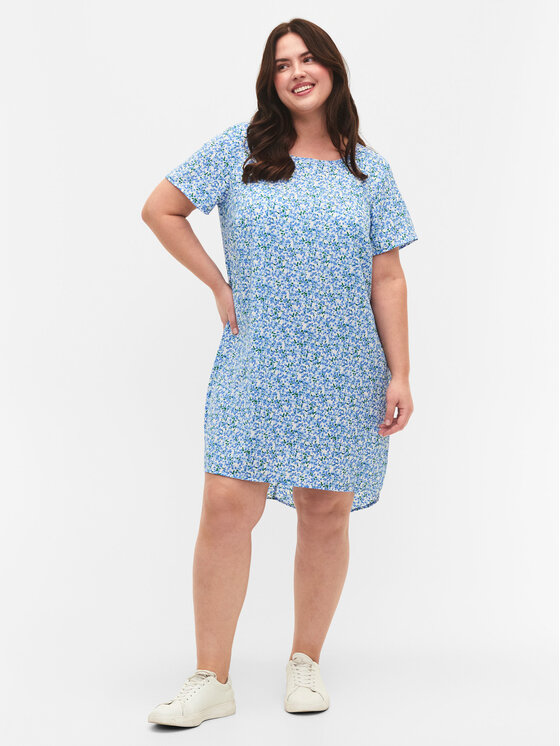 Zizzi Zizzi Vasaras kleita CA02310P Zils Loose Fit