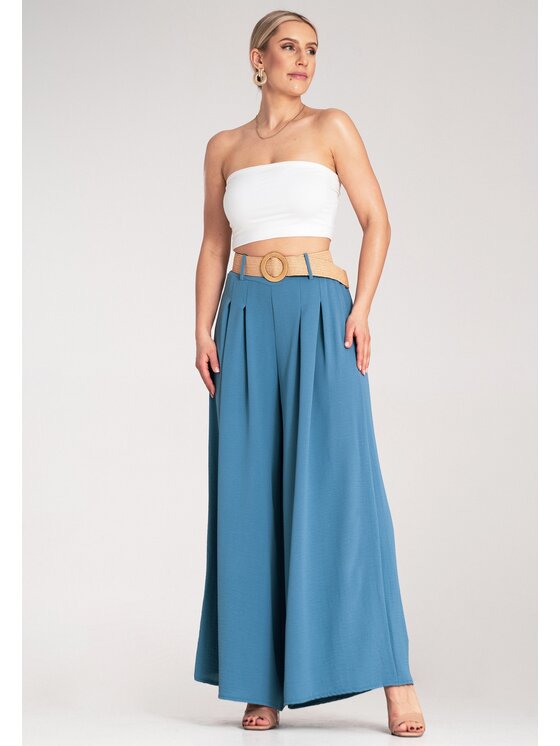 FIGL FIGL Pantaloni di tessuto M1160 Blu Loose Fit