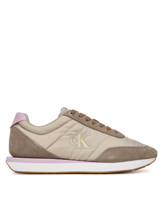 Calvin Klein Calvin Klein Сникърси Retro Runner Lace Up Nylon Mg YW0YW01990 Каки