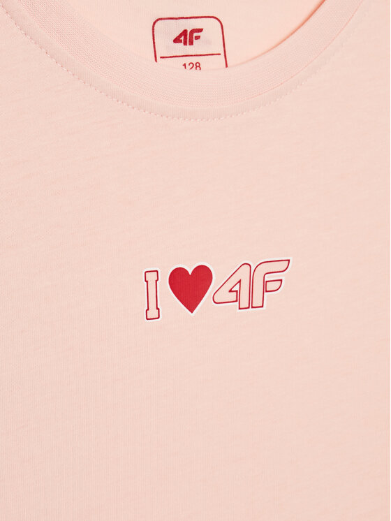 4F 4F Тишърт HJZ22-JTSD005 Розов Regular Fit