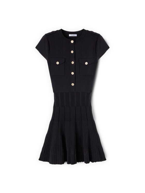 Motivi Motivi Abito da cocktail 7662W001555N033 Nero Flared Fit