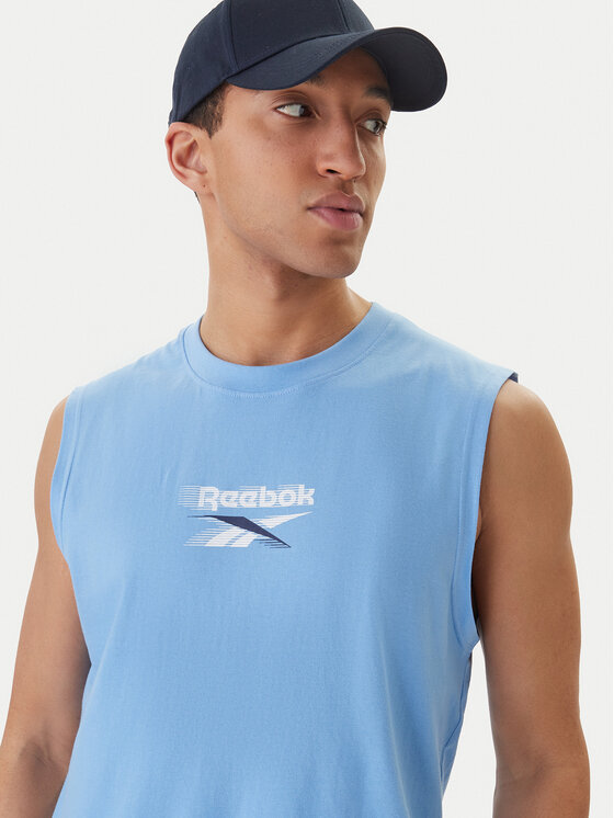 Reebok Reebok Tank top Bradshaw RK25560CCM Albastru celest Regular Fit
