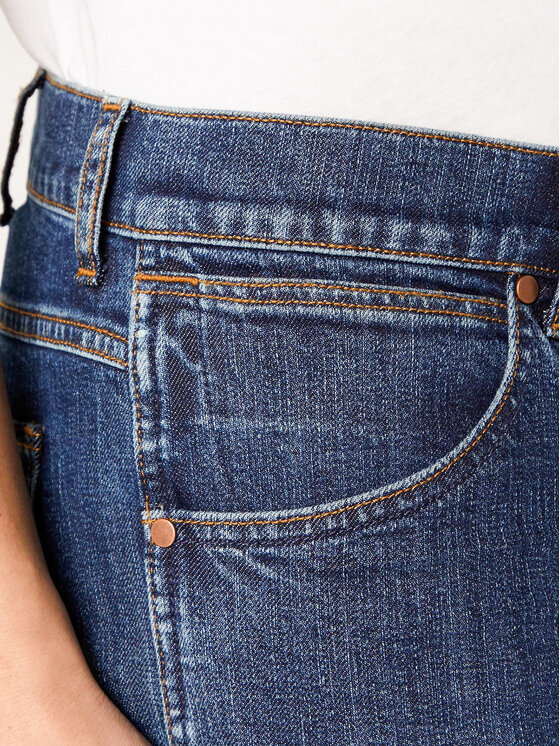Wrangler Wrangler Jeans hlače Larston 812 W18SP131L 112127572 Mornarsko modra Slim Tapered Fit