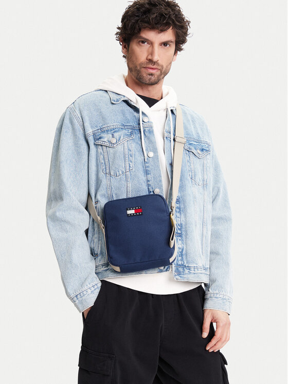 Tommy Jeans Tommy Jeans Crossover torbica Retro Cool Reporter AM0AM13277 Tamnoplava