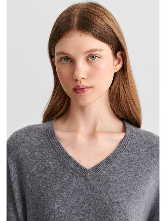 TATUUM TATUUM Sweter RETRA Szary Classic Fit